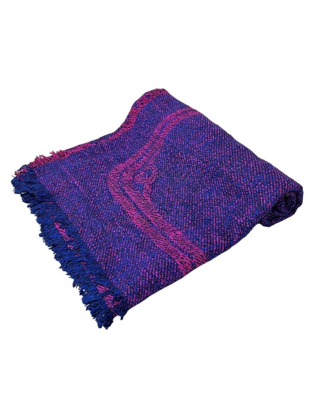 Cartier Shawl Navy Pink Black Silk Scarf